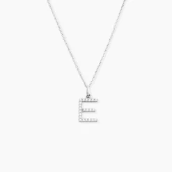 Pendentif Klementine Or Blanc Oxyde De Zirconium