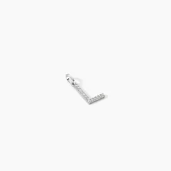 Pendentif Klementine Or Blanc Oxyde De Zirconium