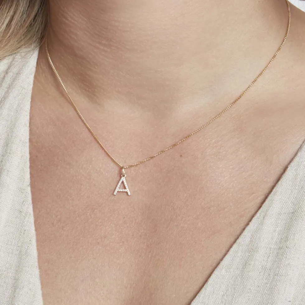 Pendentif Klementine Or Jaune Oxyde De Zirconium