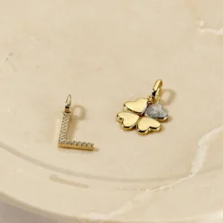Pendentif Klementine Or Jaune Oxyde De Zirconium