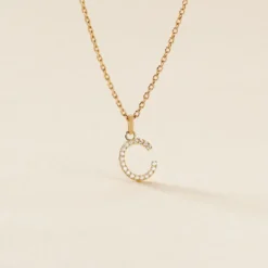 Pendentif Klementine Or Jaune Oxyde De Zirconium