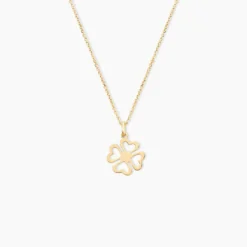 Pendentif Koulmia Trefle Or Jaune