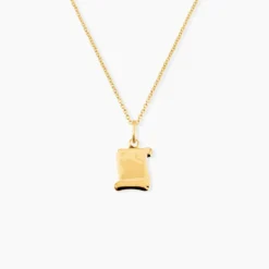 Pendentif Lamie Zodiaque Parchemin Or Jaune