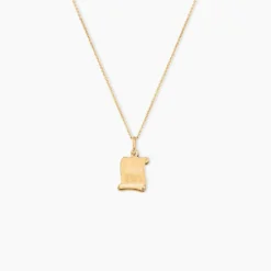 Pendentif Lamie Zodiaque Parchemin Or Jaune