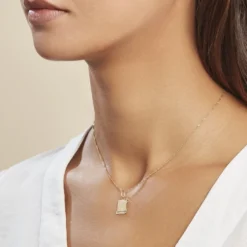 Pendentif Lamie Zodiaque Parchemin Or Jaune