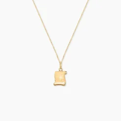 Pendentif Lamie Zodiaque Parchemin Or Jaune