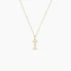 Pendentif Lettre I Or Jaune Oxyde