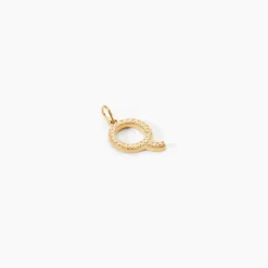 Pendentif Lettre Q Or Jaune Oxyde