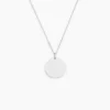 Pendentif Lisa Or Blanc