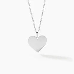 Pendentif Lisa Or Blanc