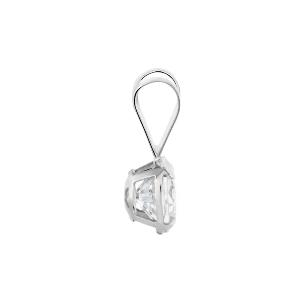 Pendentif Mabila Or Blanc Oxyde De Zirconium