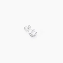 Pendentif Mabila Or Blanc Oxyde De Zirconium