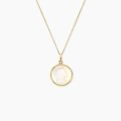 Pendentif Marie Or Jaune Nacre