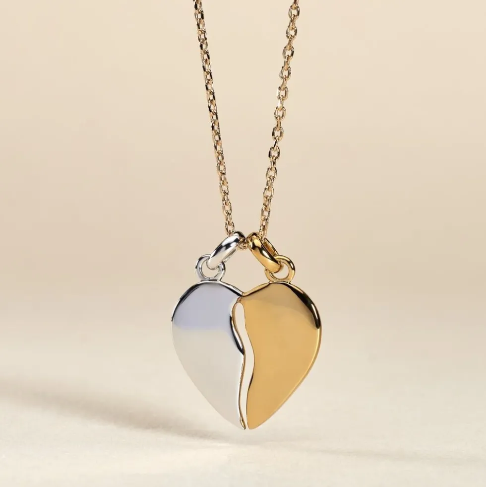 Pendentif Marie-stephanie Plaqué Or Bicolore