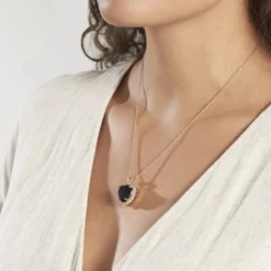 Pendentif Nelsa Plaqué Or Jaune Oxyde De Zirconium