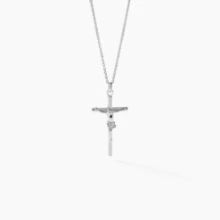 Pendentif Nessahae Argent Blanc
