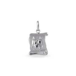 Pendentif Omayra Argent Blanc