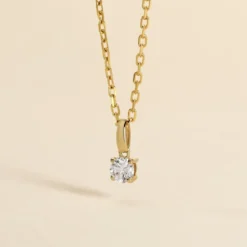 Pendentif One Or Jaune Diamant
