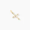 Pendentif Or Jaune Neottie Oxydes