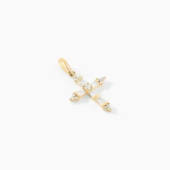 Pendentif Or Jaune Neottie Oxydes