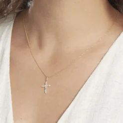 Pendentif Or Jaune Neottie Oxydes