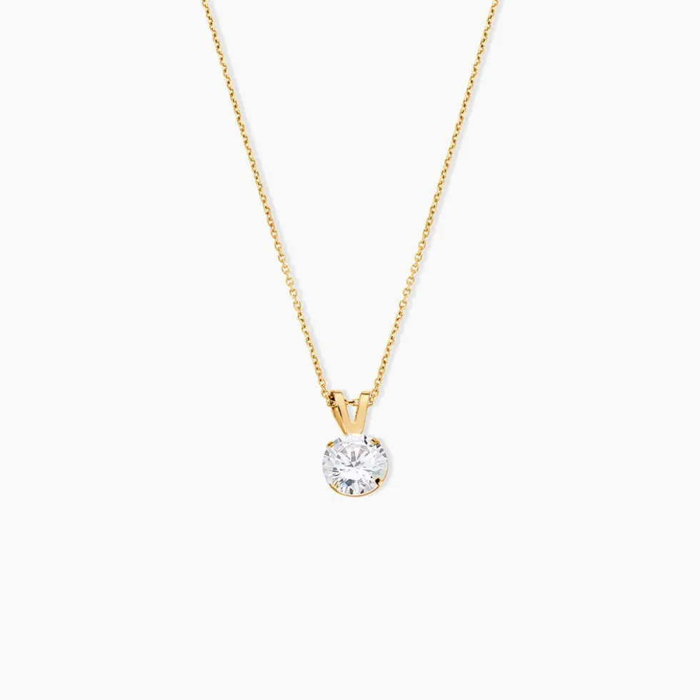 Pendentif Or Jaune Oxyde De Zirconium