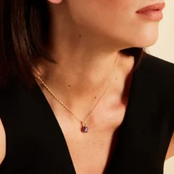 Pendentif Or Jaune Prudencia Améthyste