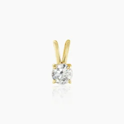 Pendentif Orsolya Or Jaune Oxyde De Zirconium