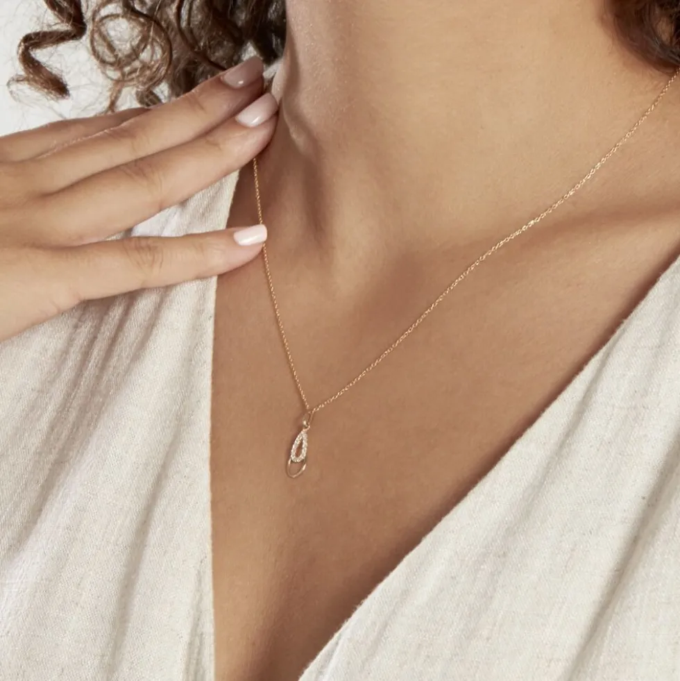 Pendentif Revelyne Or Jaune Oxyde De Zirconium