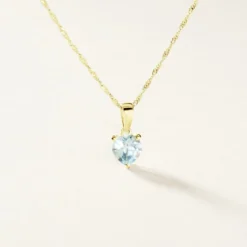 Pendentif Salona Or Jaune Topaze
