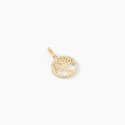 Pendentif Salvy Or Jaune Oxyde De Zirconium