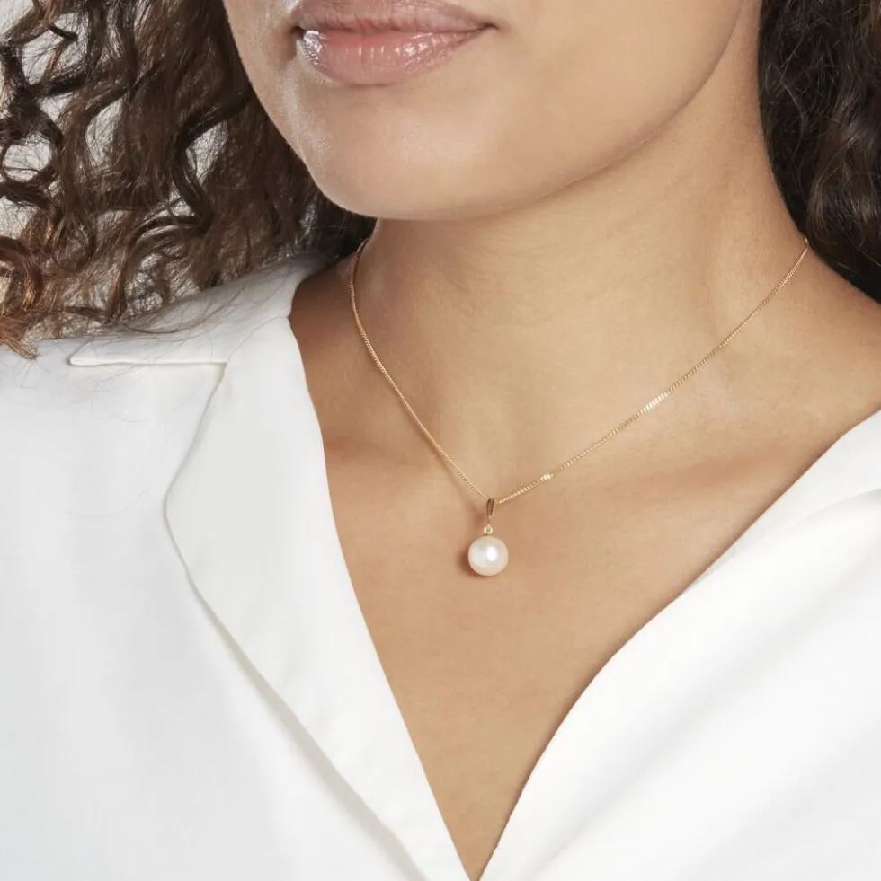 Pendentif Sibylle Or Jaune Perle De Culture