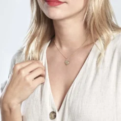 Pendentif Stephie Plaqué Or Jaune