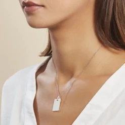 Pendentif Tao Argent Blanc
