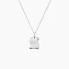 Pendentif Zodiaque Parchemin Argent Blanc