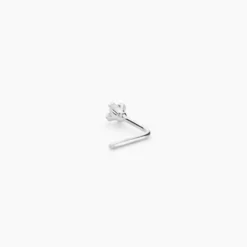 Piercing De Nez Demetrie Or Blanc Diamant