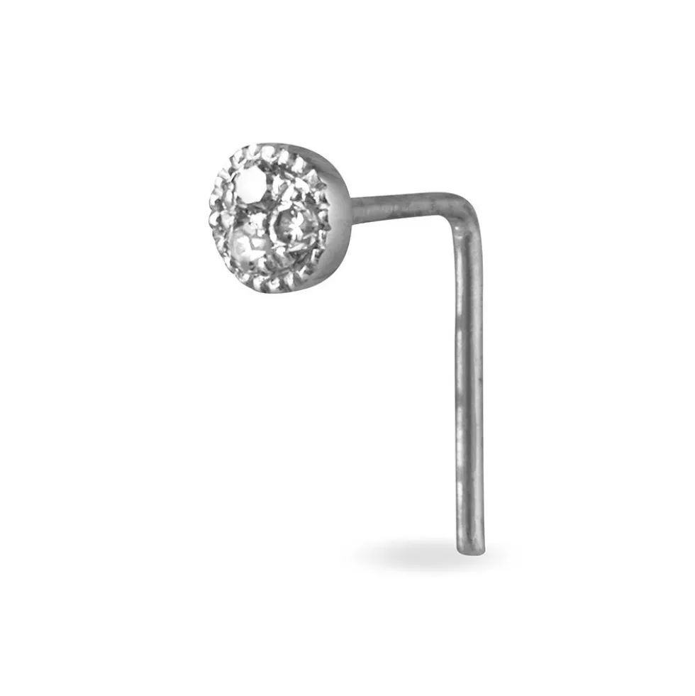 Piercing De Nez Demetrie Or Blanc Diamant