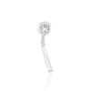 Piercing De Nez Fethi Serti Clos Or Blanc Oxyde De Zirconium