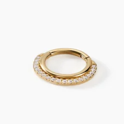 Piercing D'oreille / Nez Unitaire Unitaire Amaranthia Or Jaune Oxyde