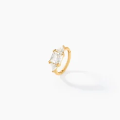 Piercing D'oreille Unitaire Derval Or Jaune Oxyde De Zirconium