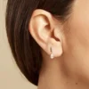Piercing D'oreille Unitaire Peers Or Jaune Oxyde De Zirconium