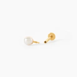Piercing Elisavet Or Jaune Perle De Culture