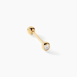 Piercing Elpida Or Jaune Oxyde De Zirconium