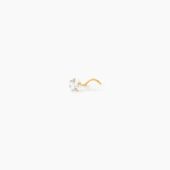 Piercing Fethi Serti Griffe 05 Or Jaune Oxyde