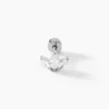 Piercing Gandie Acier Blanc Oxyde De Zirconium