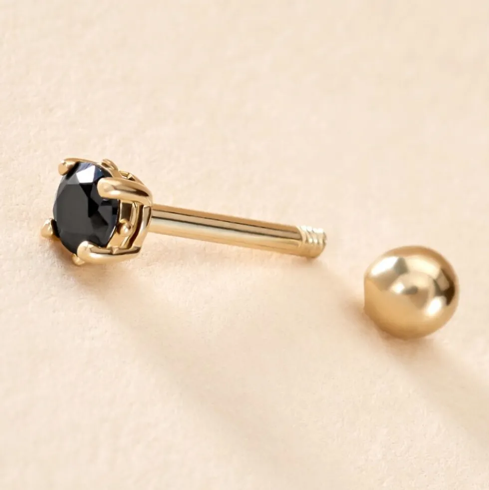 Piercing Joanina Or Jaune Oxyde De Zirconium