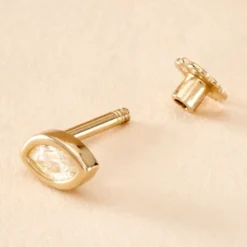 Piercing Mix And Match Or Jaune Oxyde De Zirconium