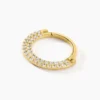 Piercing Septum Bettris Acier Jaune Oxyde De Zirconium