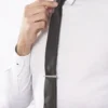 Pince Cravate Devi Argent Blanc